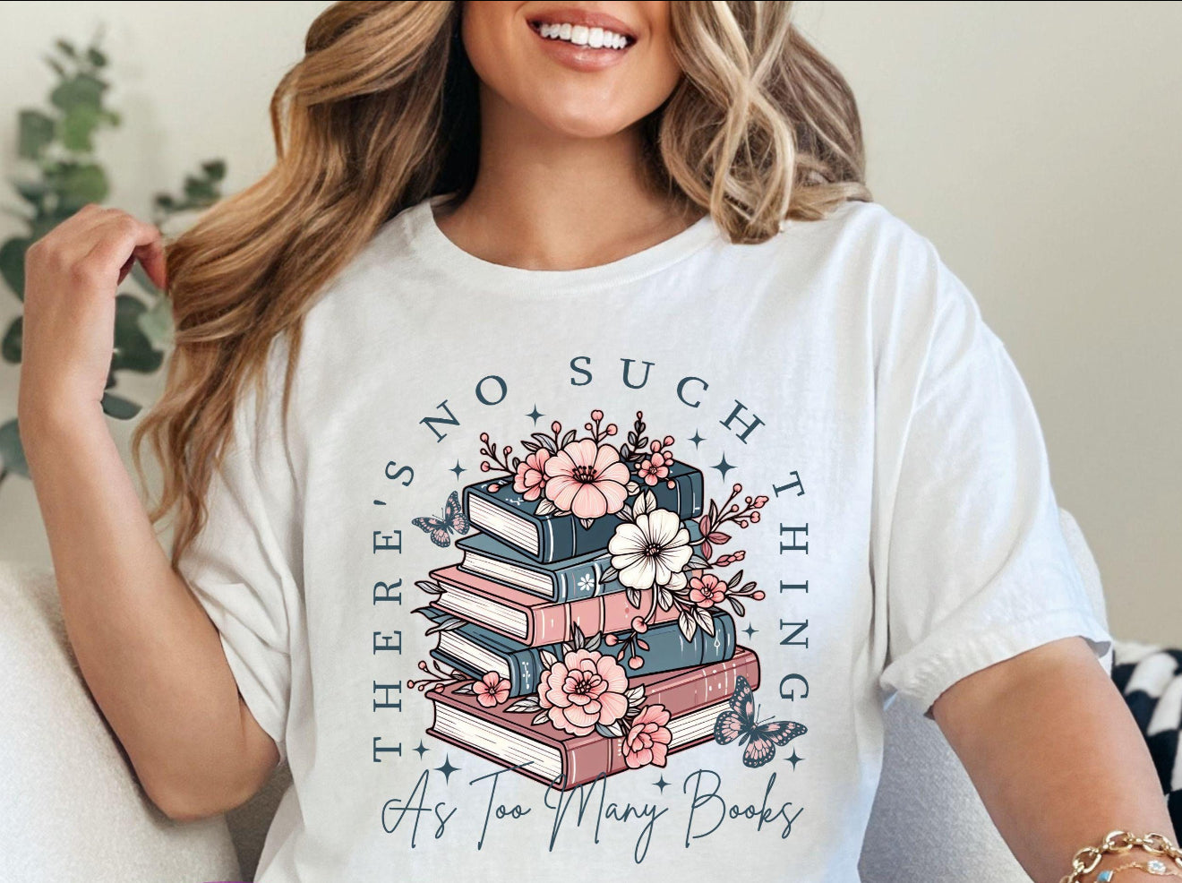 No Such Thing As Too Many Books Crewneck