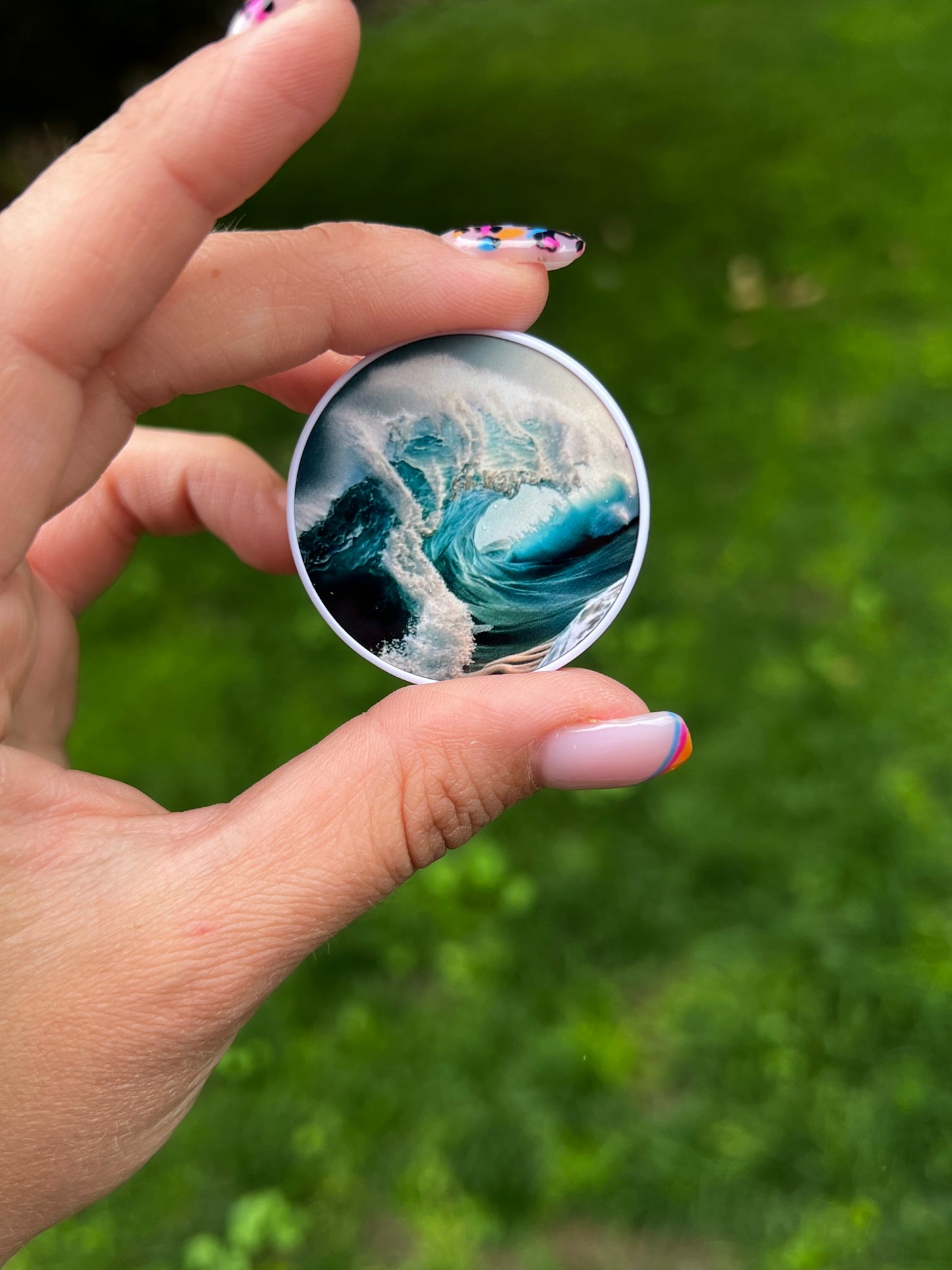 Ocean Wave Pop Socket