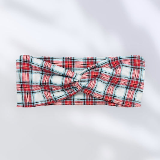 Red & Blue Plaid Headband