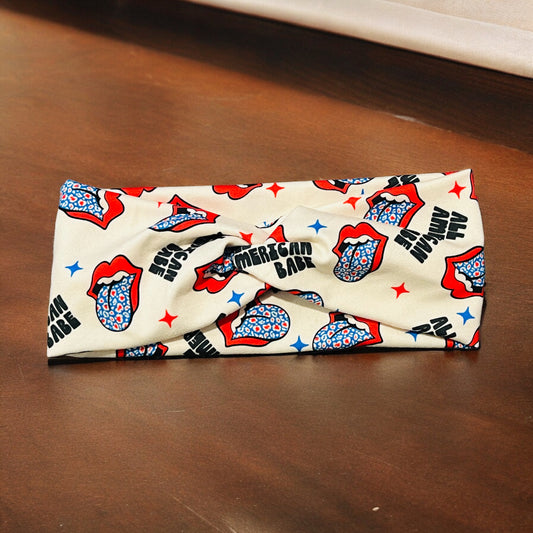 Leopard Tongue 4th of July Headband