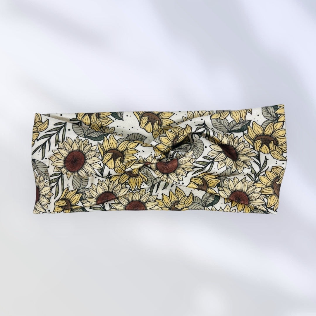 Sunflower Knot Headband