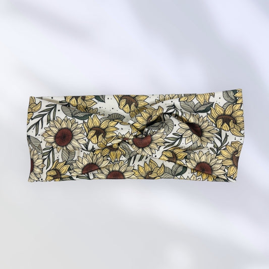 Sunflower Knot Headband