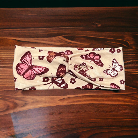Butterfly Pink Headband