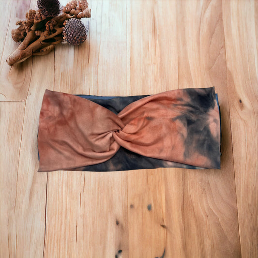 Orange Tie Dye Headband