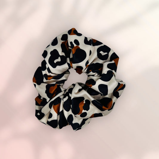 Brown Leopard Scrunchie