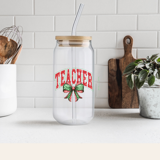 Teacher With Bow UV Decal