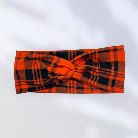 Red Flannel Knot Headband