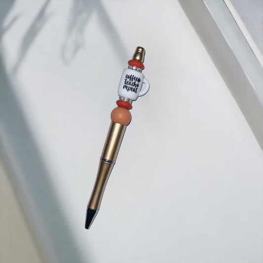 Coffee Teach Repeat Pen