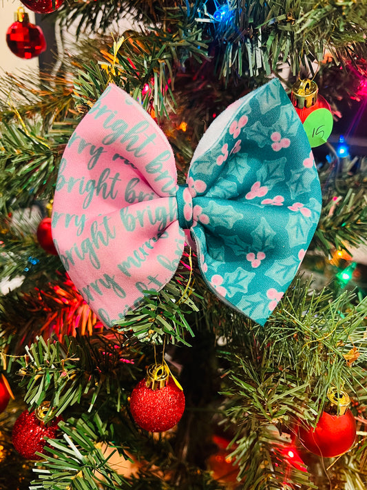Bright and Merry Hair Bow