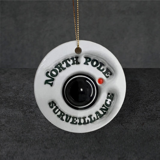 North Pole Surveillance Ornament