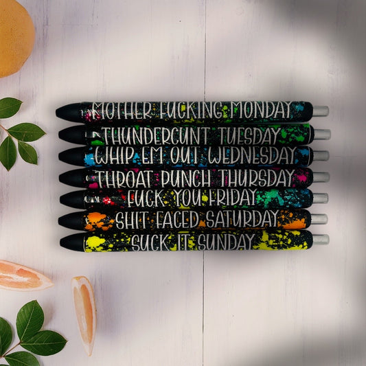 Days of the Week Pens