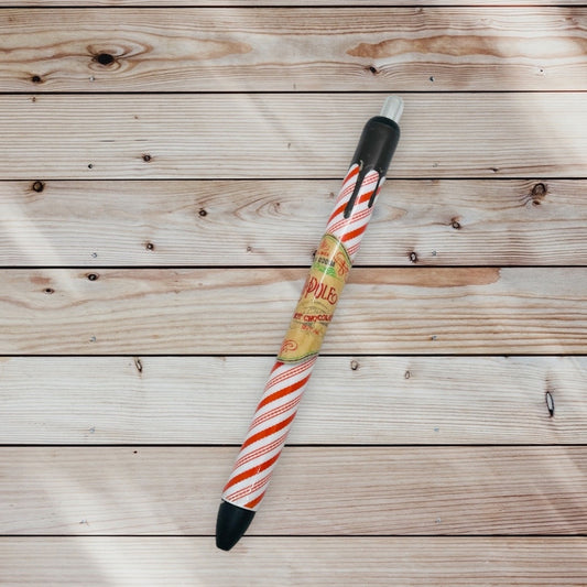 Candy Cane North Pole Pen