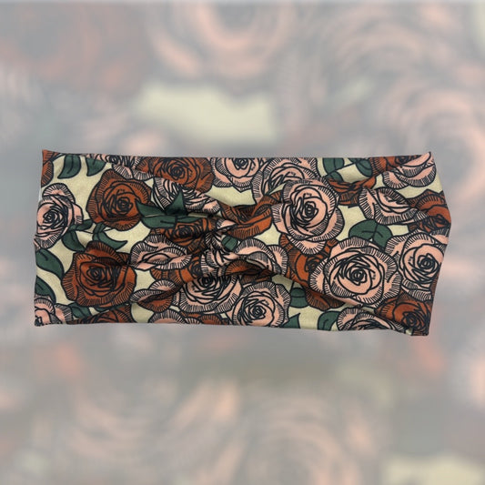 Rose Valentine Knot Headband