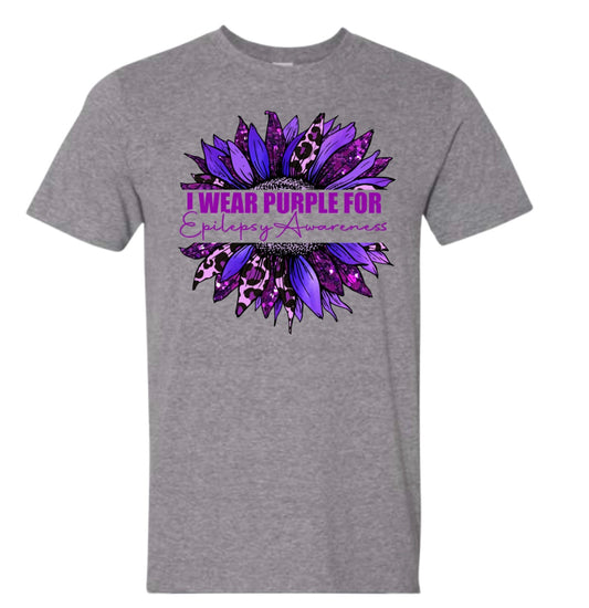 Epilepsy Leopard Flower T-Shirt