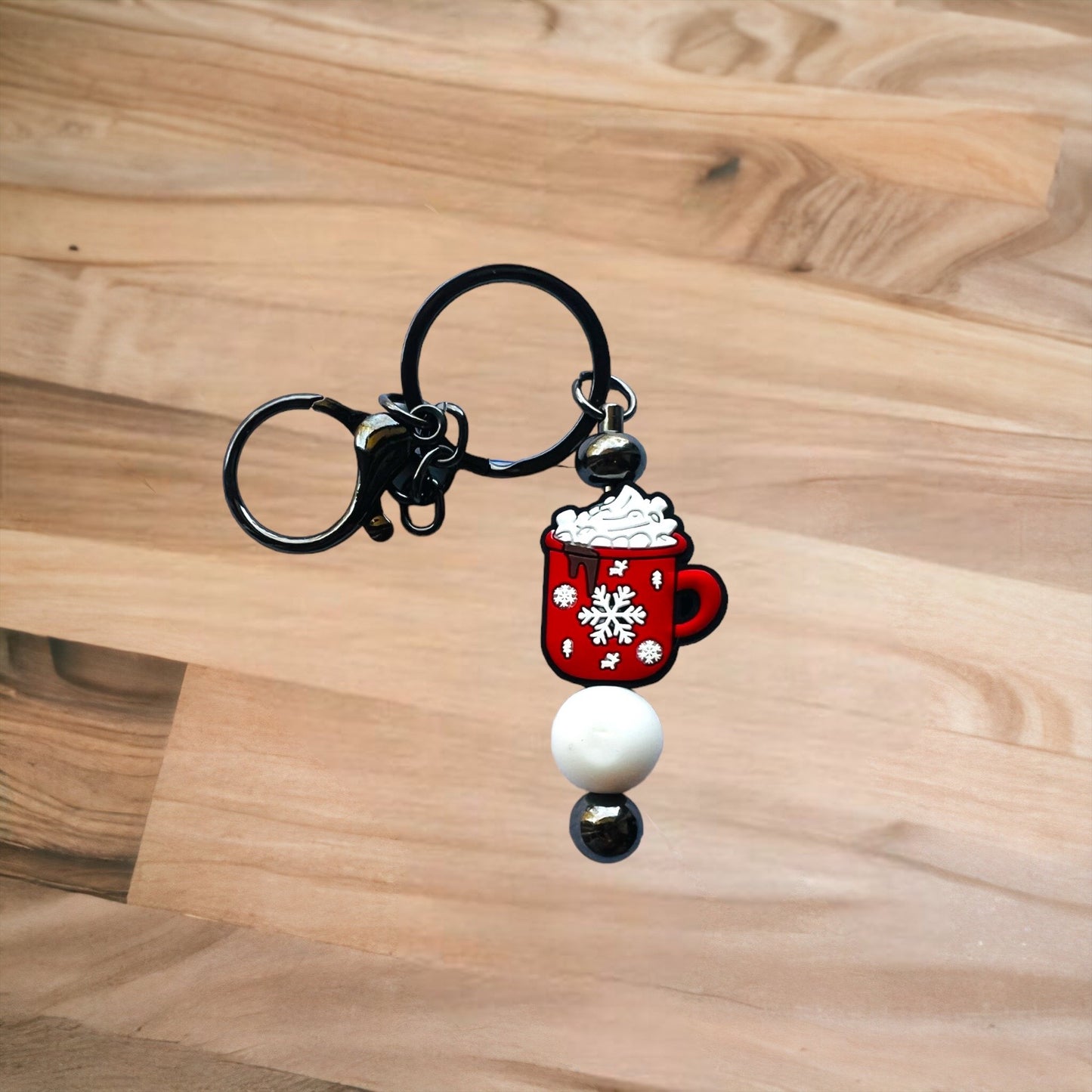 Coffee Snowflake Keychain