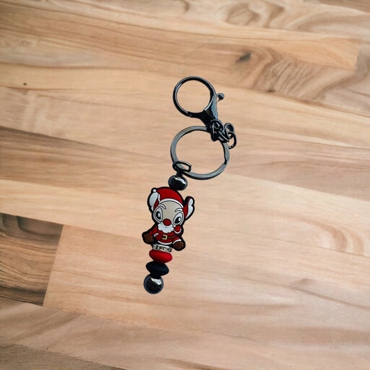 Christmas Alien Keychain