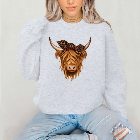 Leopard Cow DTF Print