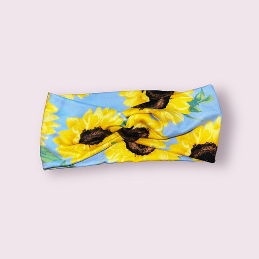 Large sunflower headband