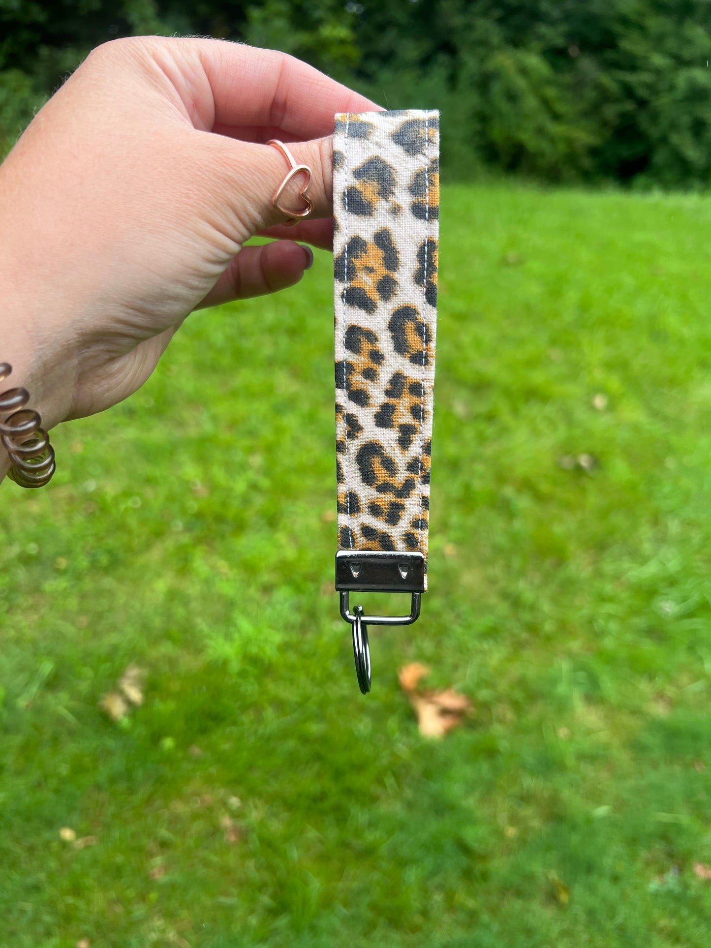 Leopard Key Wristlet