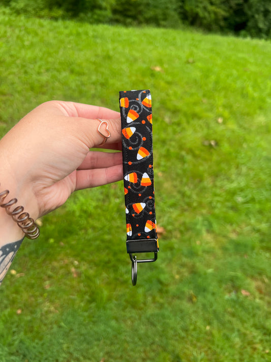 Candy Corn Key Wristlet