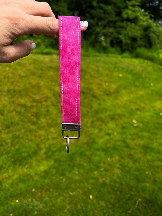 Pink Key Wristlet