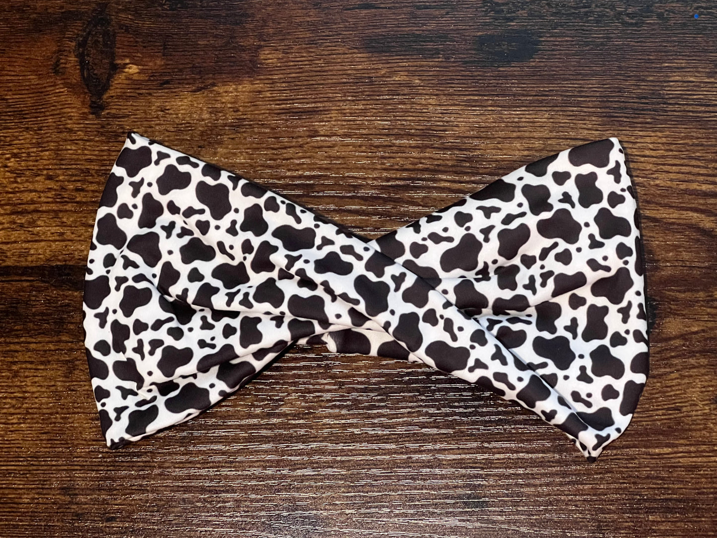 Cow Print Knot Headband