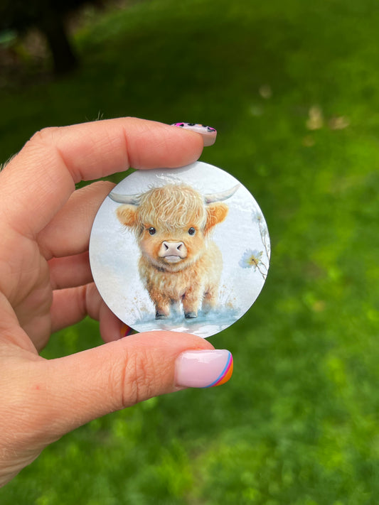 Baby Highland Cow Magnet
