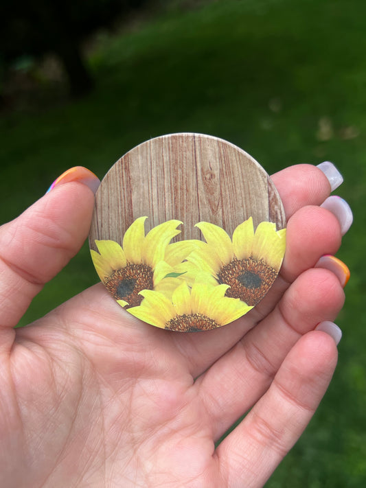 Rustic Sunflower Magnet