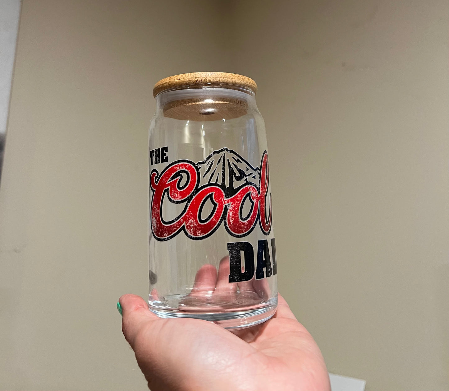 The Cool Dad Beer Can Glass