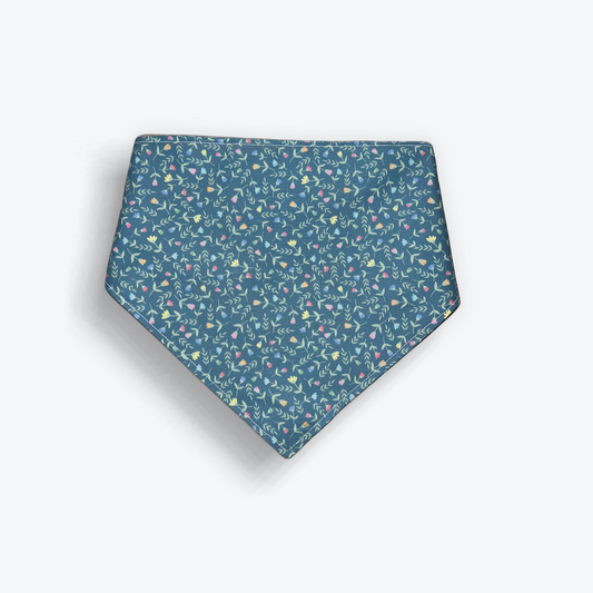 Blue Floral Bandana