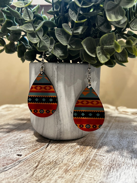 Aztec earrings