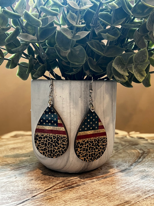 Leopard American Earrings