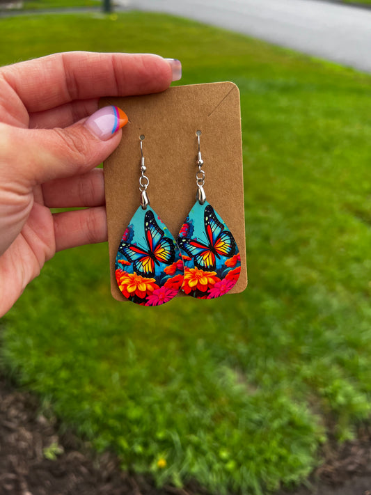 Butterfly Teardrop Earrings