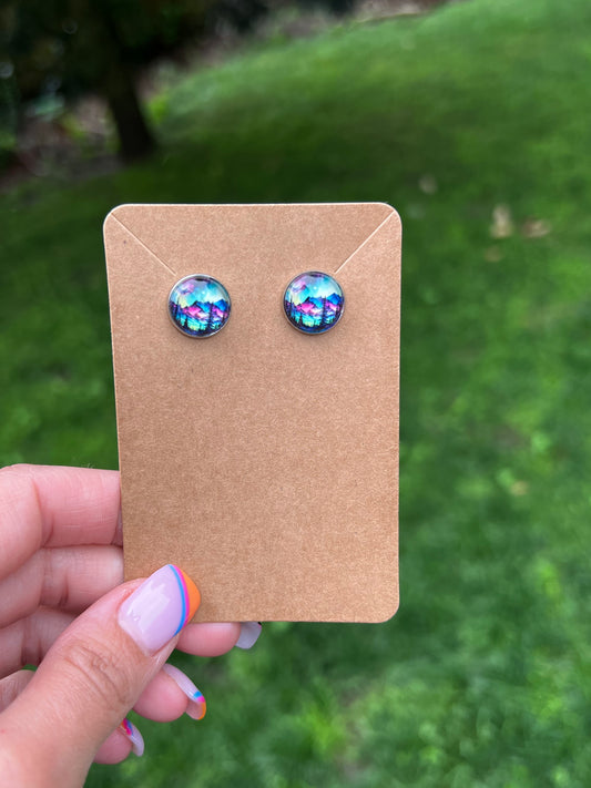 Mountain Stud Earrings