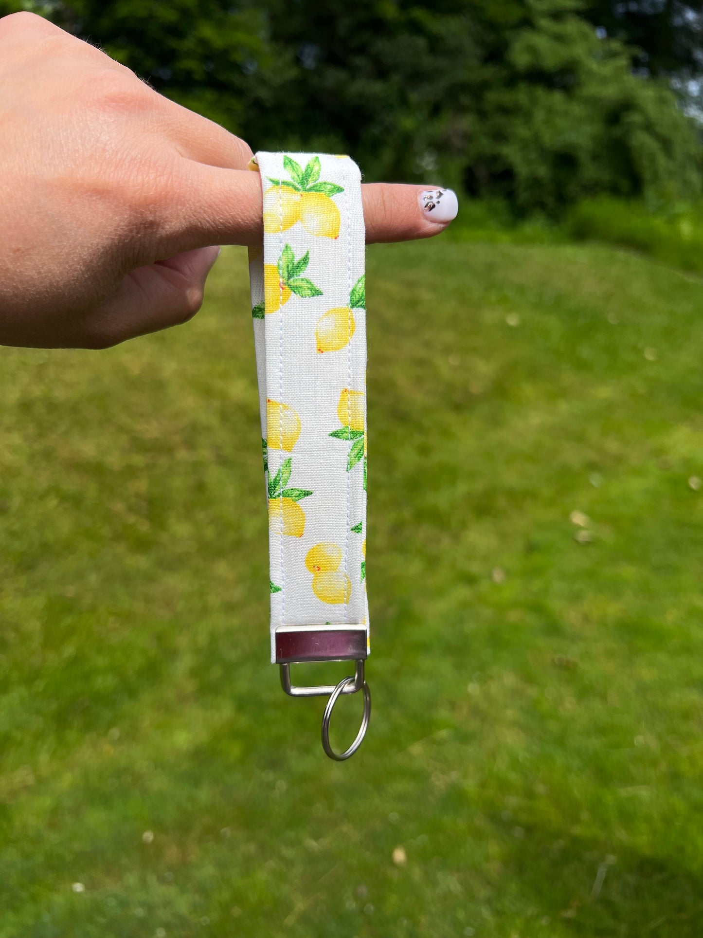 Lemon Key Wristlet