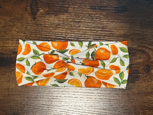 Summer Orange Knot Headband