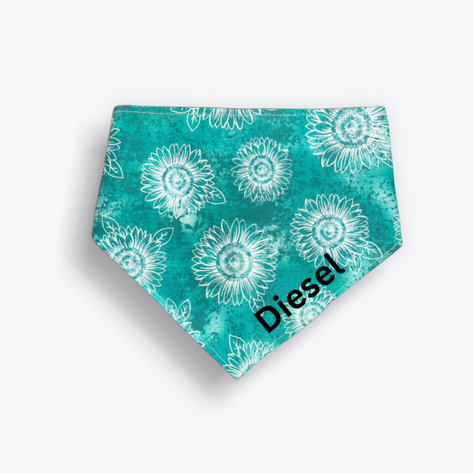 Custom Green Tie Dye Bandana