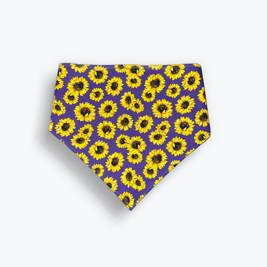 Purple Sunflower Bandana