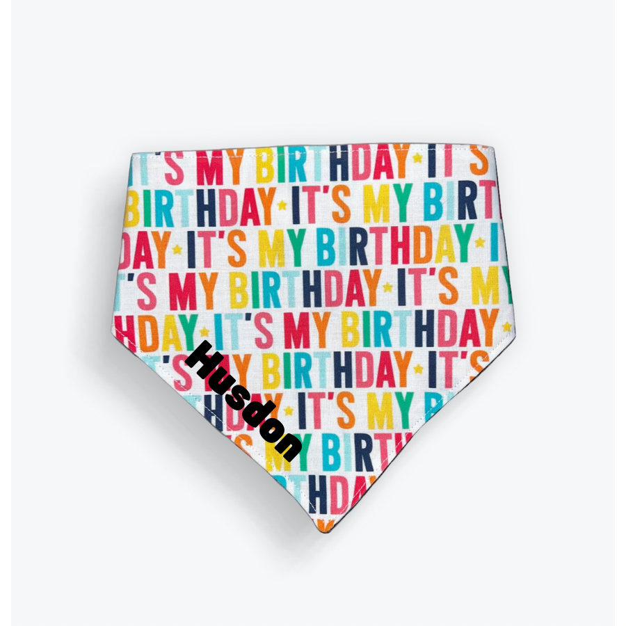Custom Happy Birthday Bandana