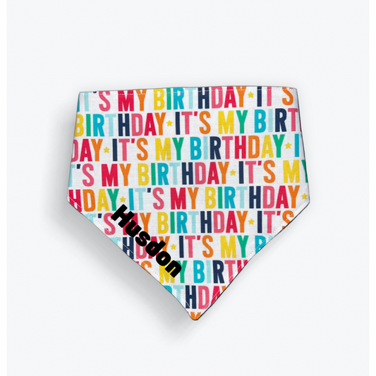 Custom Happy Birthday Bandana